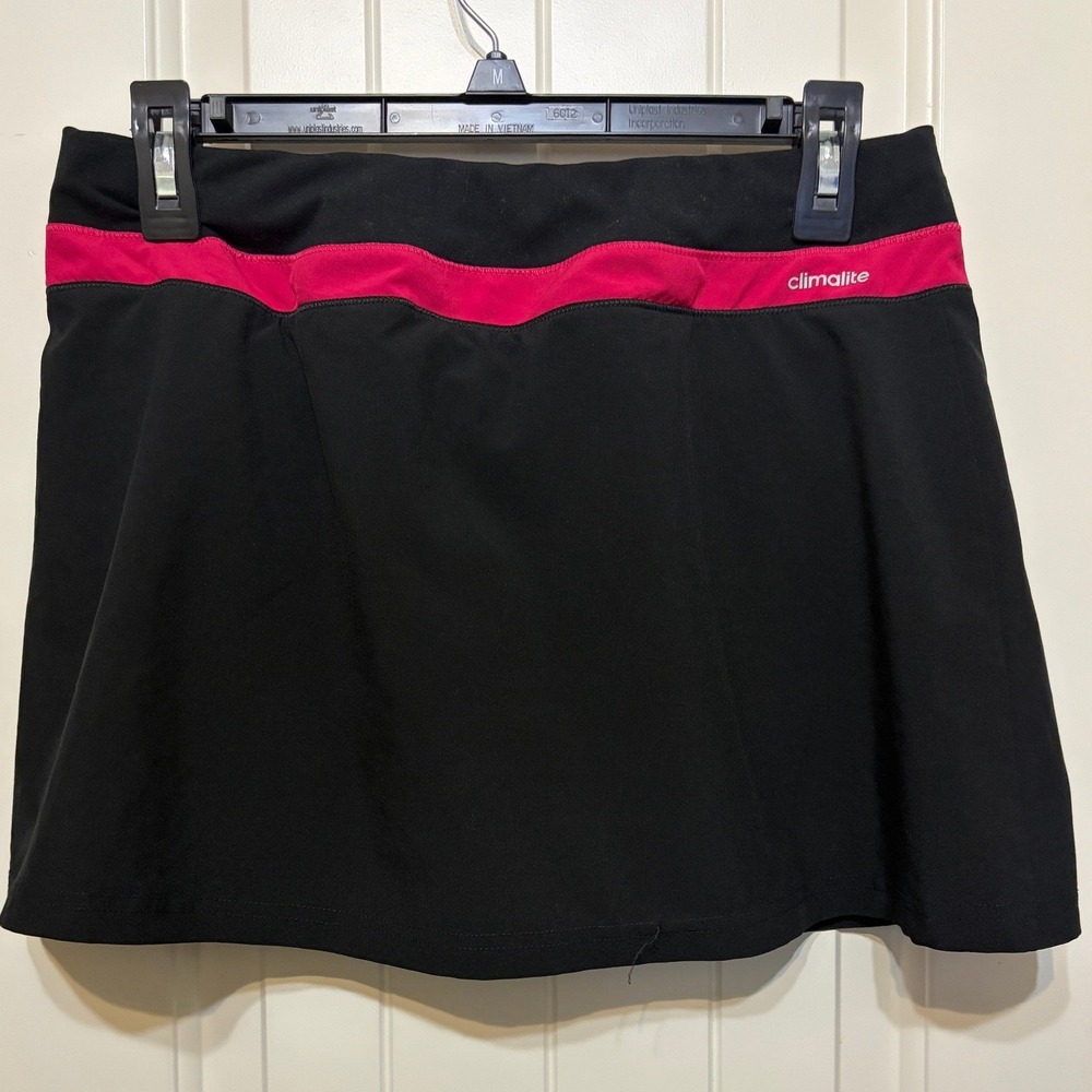 adidas Climalite Skort Skirt Medium Solid Pink Athletic Running Tennis Golf